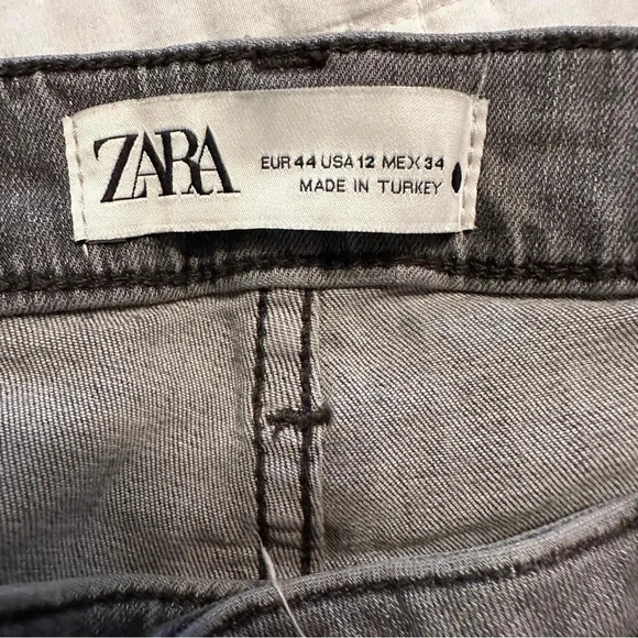 Zara skinny Fit  jeans Gray USA size 12 - Picture 9 of 9